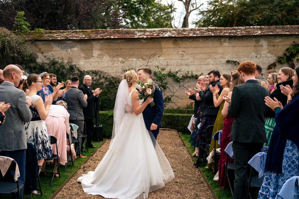 Outdoor ceremony at Houghton Lodge Gardens 