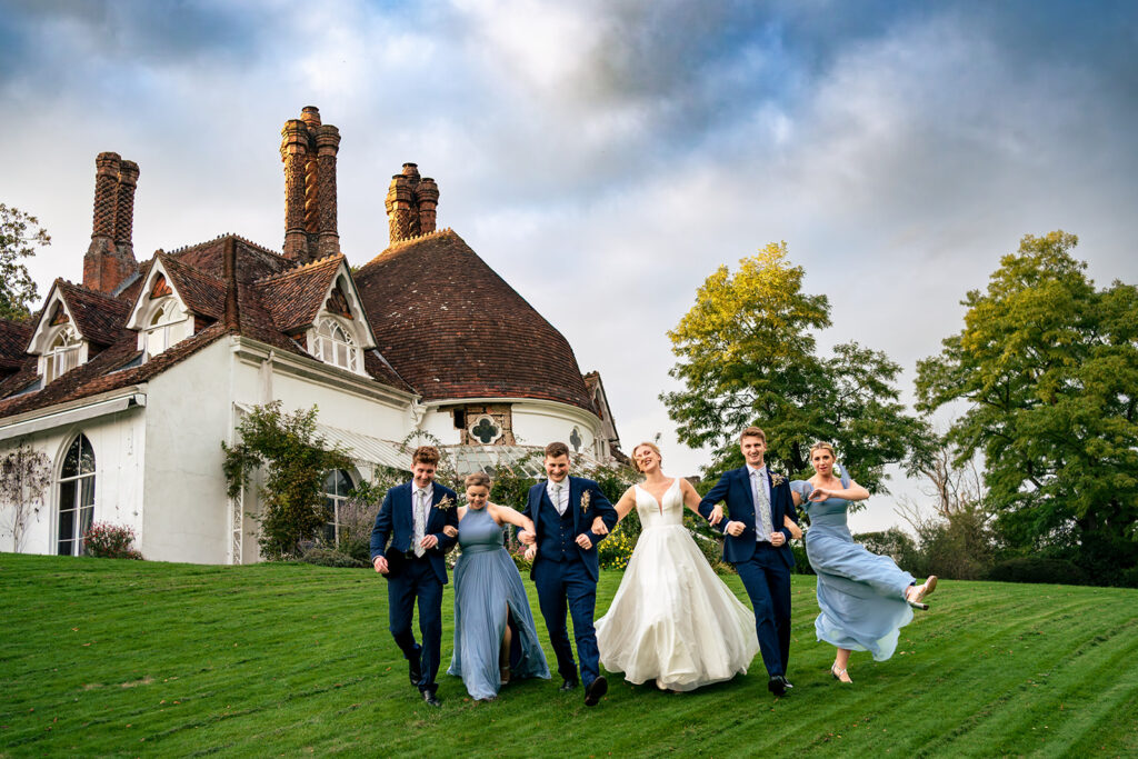 Houghton Lodge Gardens Wedding party