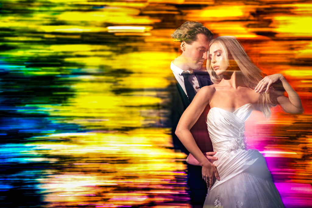 Colourful shutter drag 