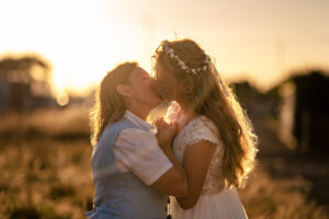 Golden hour same sex couple Southsea