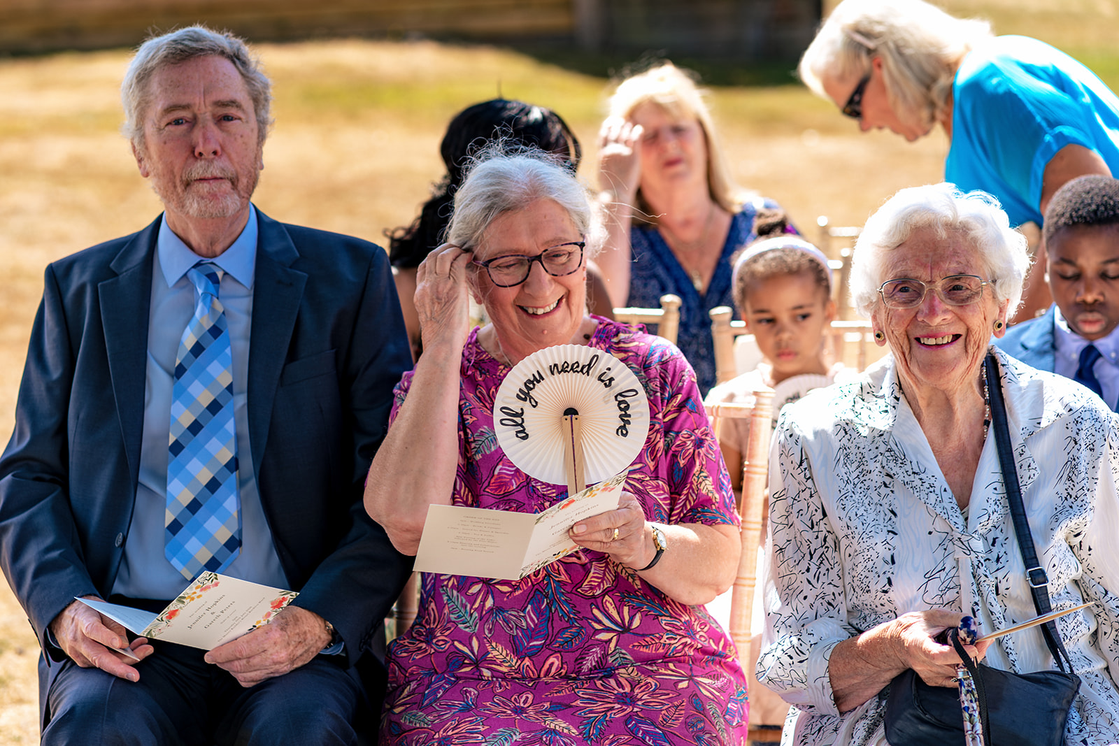 Wedding guests at The Master Builder's House, Buckler's Hard, Beaulieu