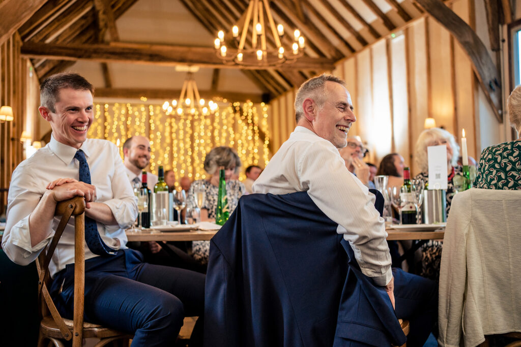 Speeches in the barn at Kimbridge Barn, Test Valley, Hampshire
