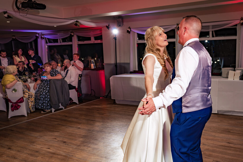 Bride and groom's first dance at The Churchillian, Portsdown Hill, Portsmouth
