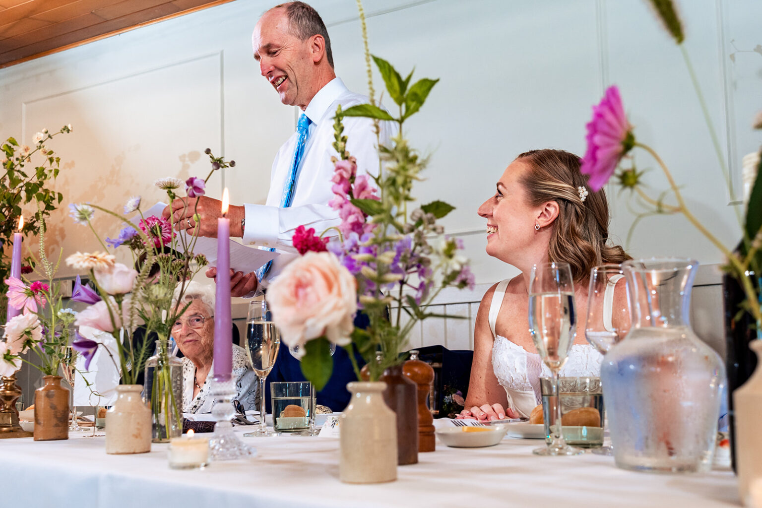 Guest giving a speech at The Master Builder's, Buckler's Hard