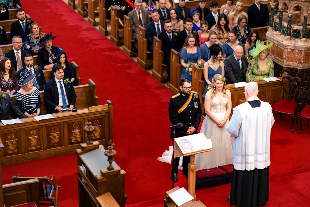 Ceremony in the chapel at Royal Military Academy Sandhurst
