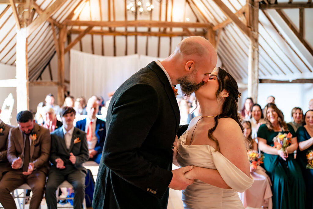 Bride walking down the aisle at Skylark Golf and Country Club, Whiteley