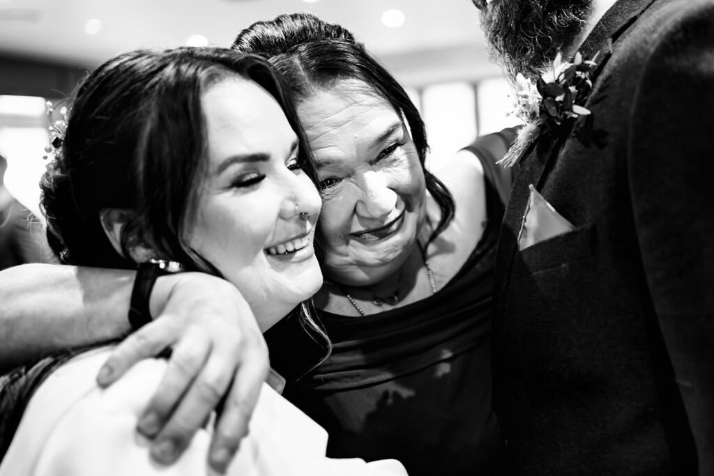 Groom laughing, black and white at Skylark Golf and Country Club, Whiteley