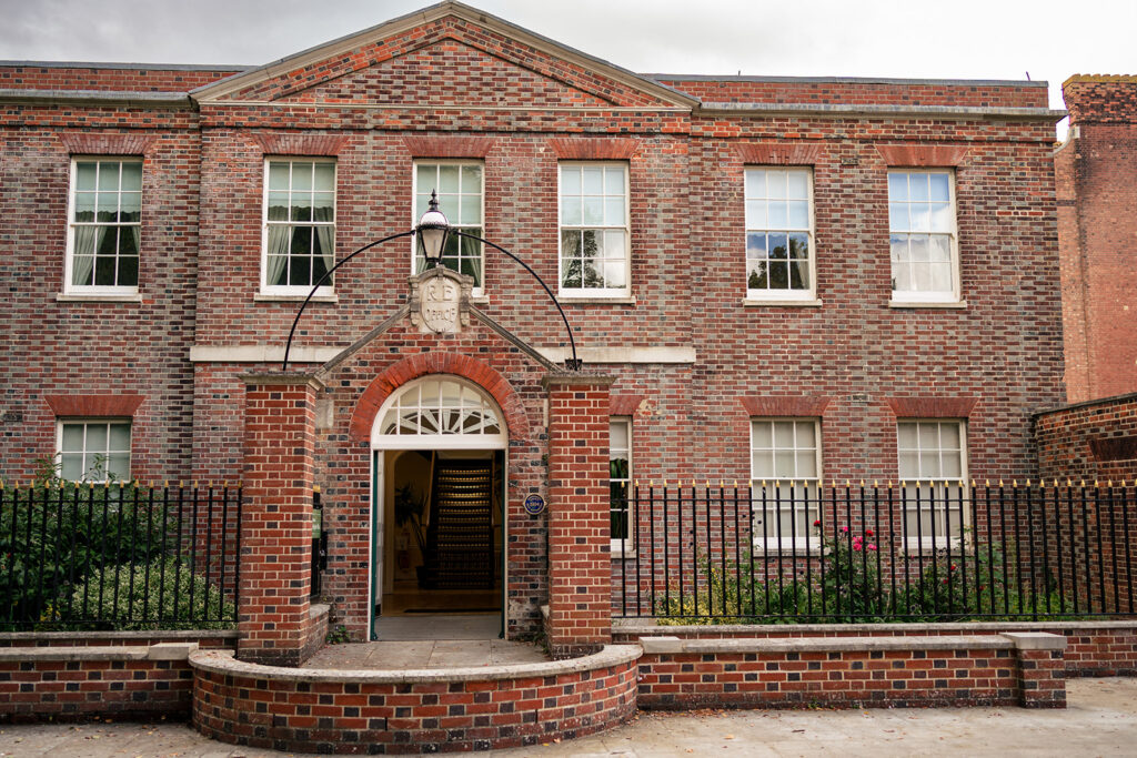 Portsmouth Register Office building on the morning of the wedding