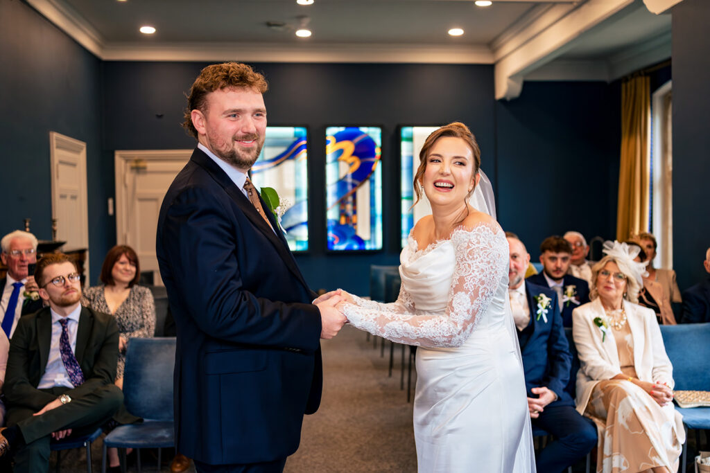 Ring exchange at Winchester Register Office