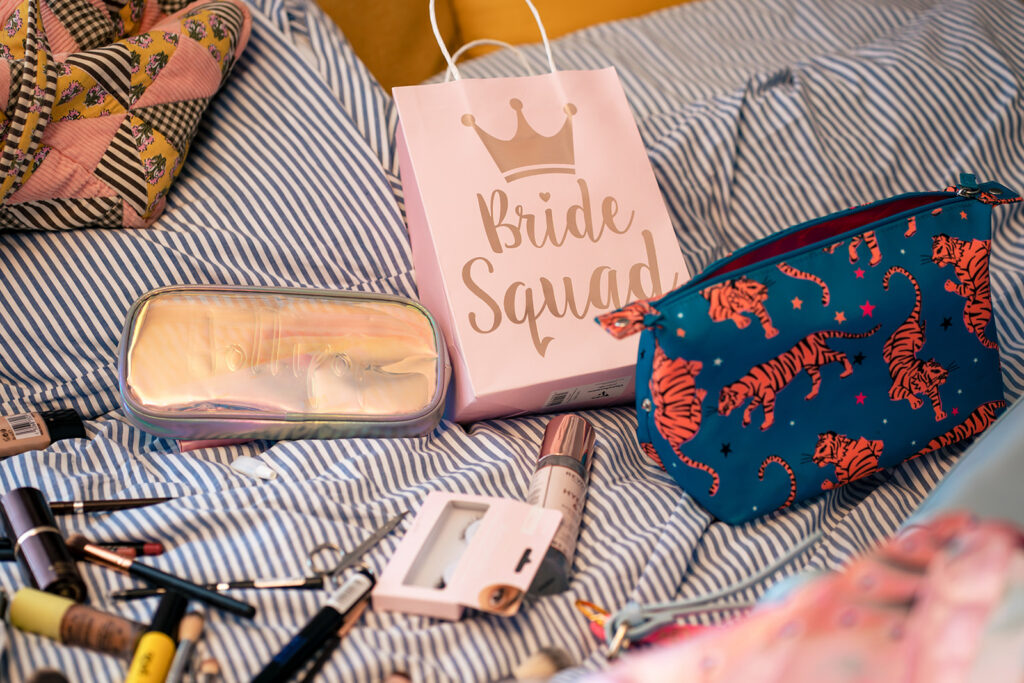 Wedding day accessories and shoes