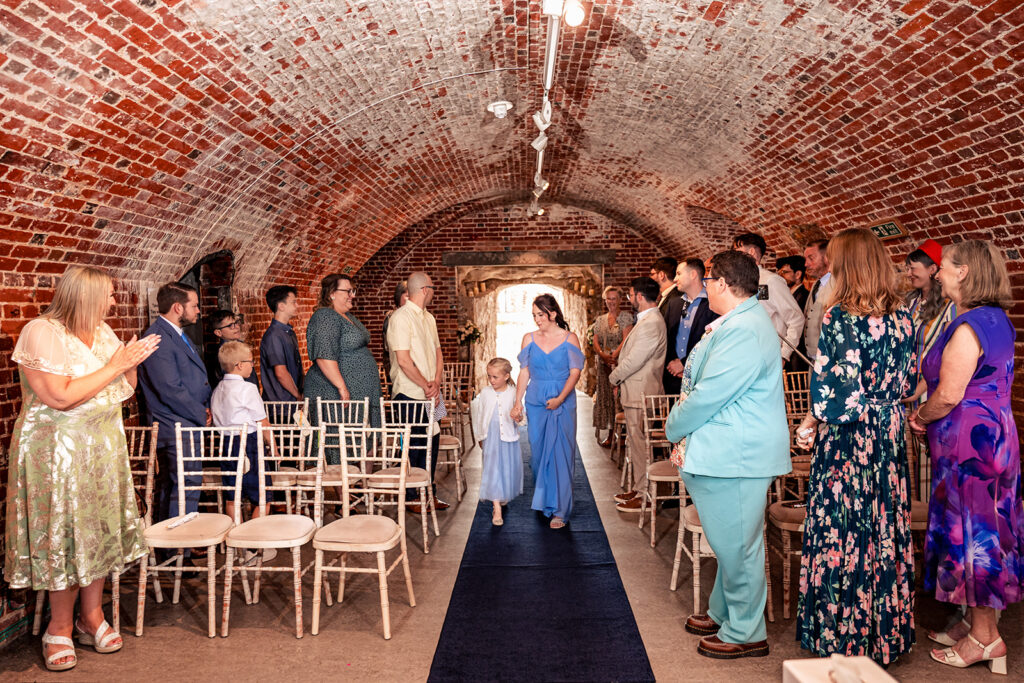 Ceremony inside Southsea Castle