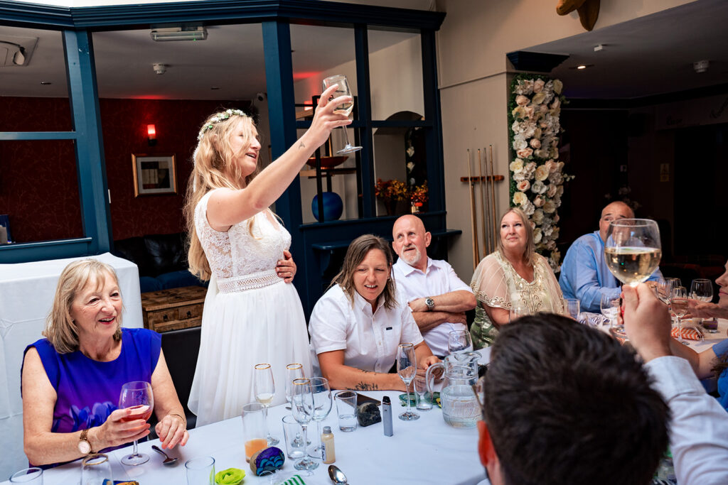 Toasts at the reception