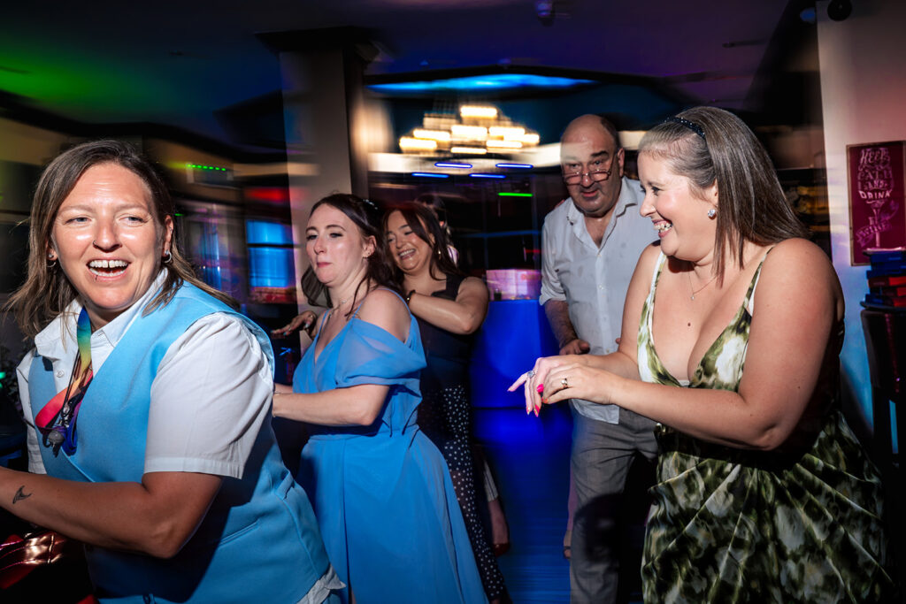 Guests partying on the dancefloor