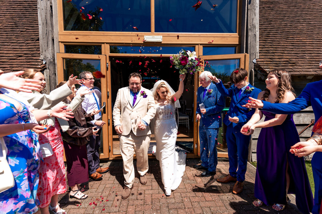 Confetti for Amber and Phil at Skylark Golf and Country Club, Whiteley