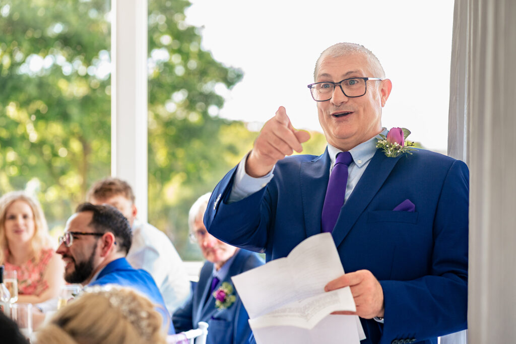 Father of the bride speech at Skylark Golf and Country Club, Whiteley