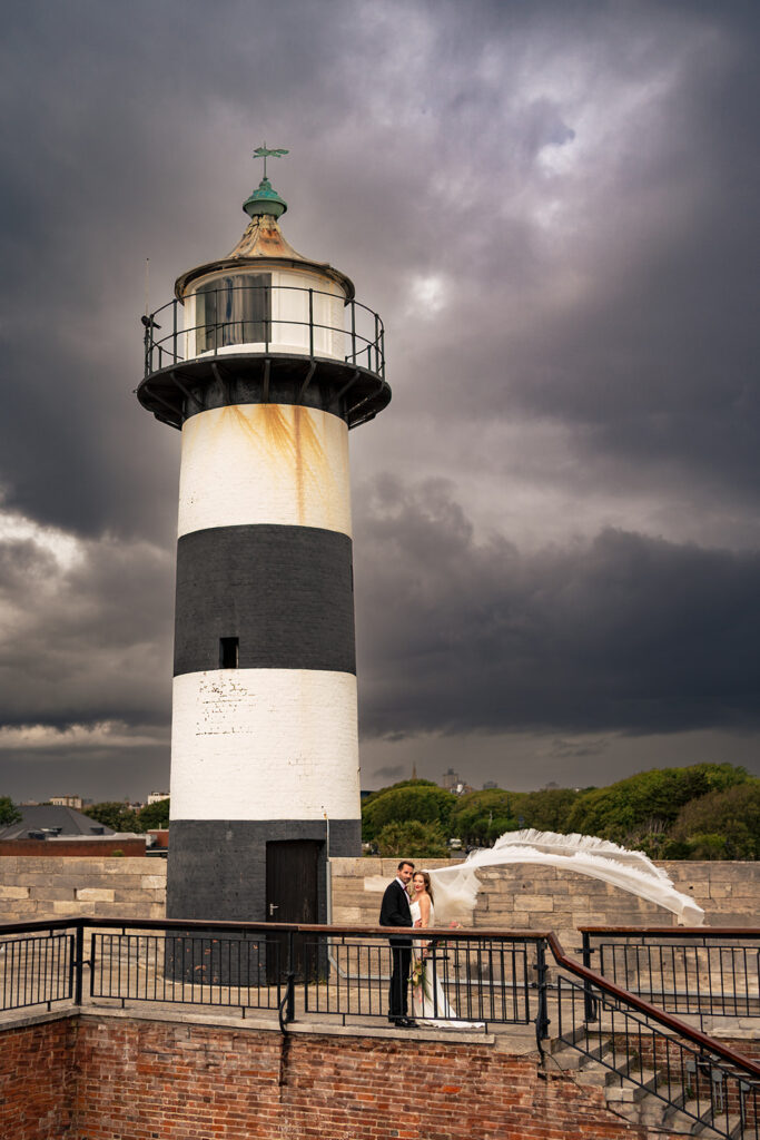 Southsea Castle lighthouse at Ashbys and Southsea Castle, styled shoot