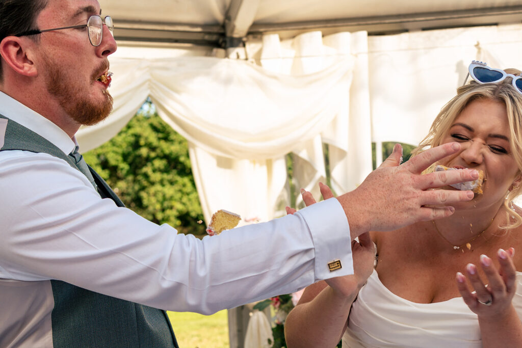 Cutting the cake at Tournerbury Woods Estate, Hayling Island